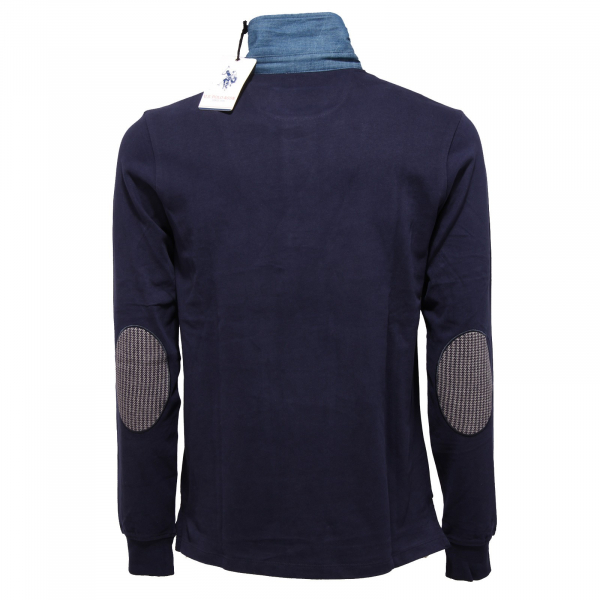 4477K polo uomo U.S. POLO ASSN. blue delave' heavy cotton t-shirt man