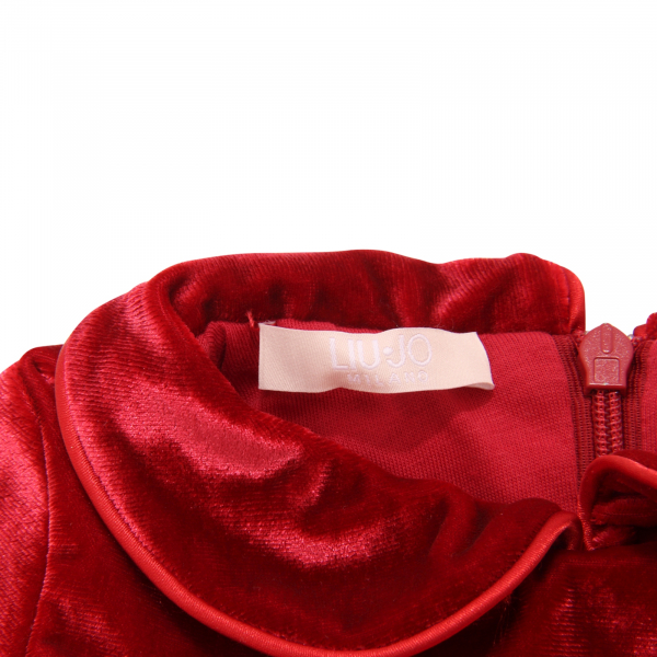 4478AZ ABITO VELLUTO BIMBA LIU JO GIRL VELVET DRESS