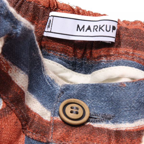 4481AF bermuda uomo MARKUP linen striped short pant