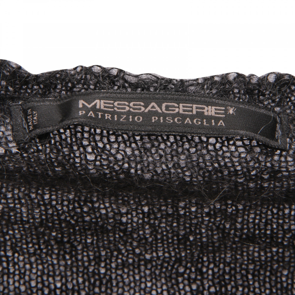 4484AT maglione uomo MESSAGERIE man v-neck mohair sweater