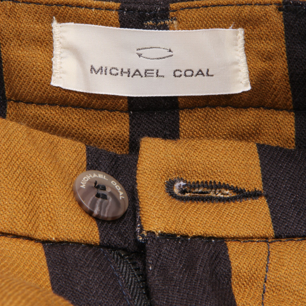 4495AF bermuda uomo MICHAEL COAL cotton/linen striped short pant