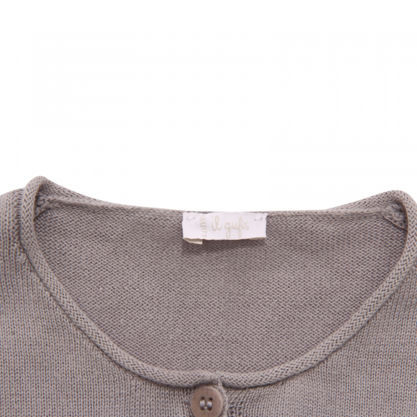 4498AP cardigan bimba IL GUFO girl kid sweater