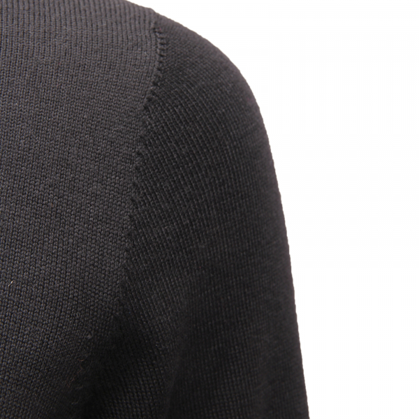 4518AS dolcevita uomo LA FILERIA man wool turtleneck sweater black