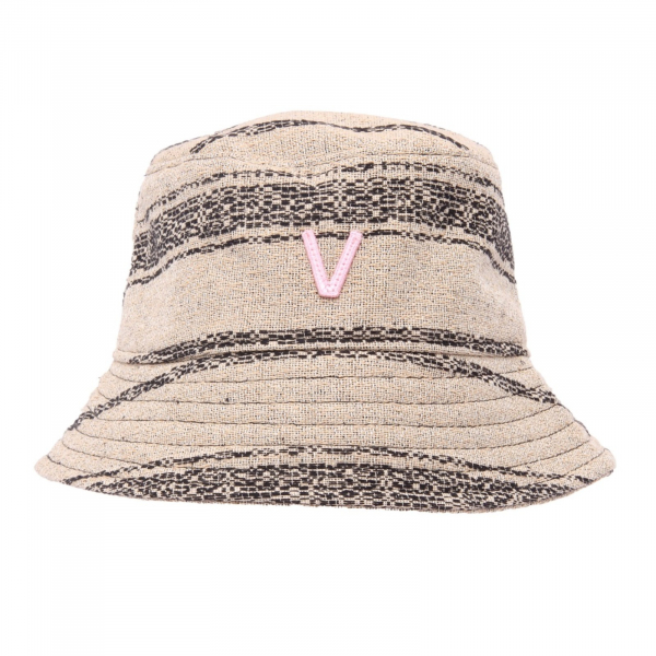 4558AI cappello pescatore donna VICOLO woman bucket hat beige/black