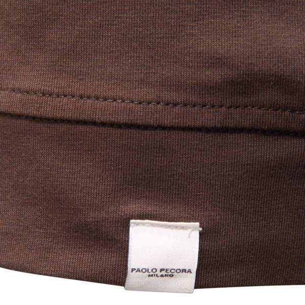 4562AU MAGLIA UOMO PAOLO PECORA MAN T-SHIRT BROWN