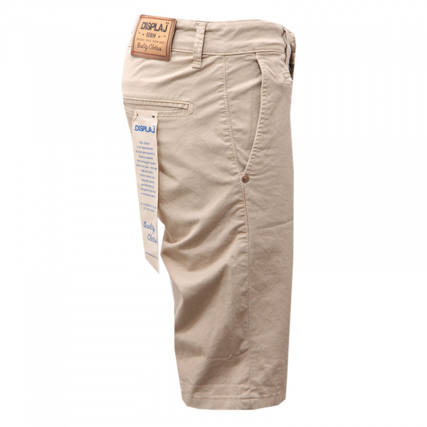 4610AF bermuda uomo DISPLAJ beige cotton shorts man