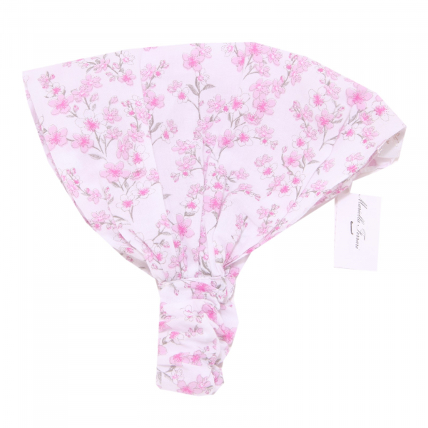 4611X bandana bimba girl M. FERRARI white/pink cotton headband hat