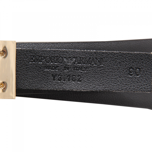 4635AG cintura donna EMPORIO ARMANI DOUBLEFACE red/black leather belt woman