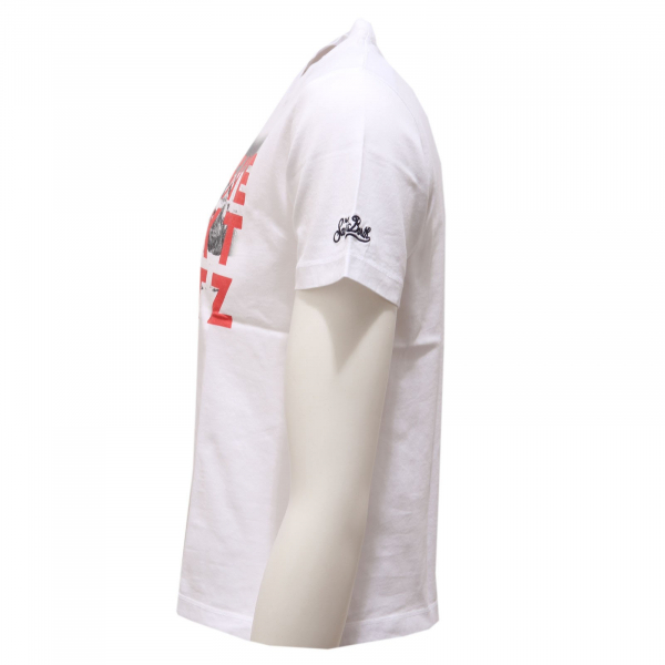4641AC maglia bimbo boy MC2 SAINT BARTH white cotton t-shirt