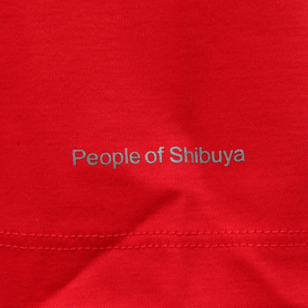 4665AH maglia uomo PEOPLE OF SHIBUYA red cotton t-shirt men