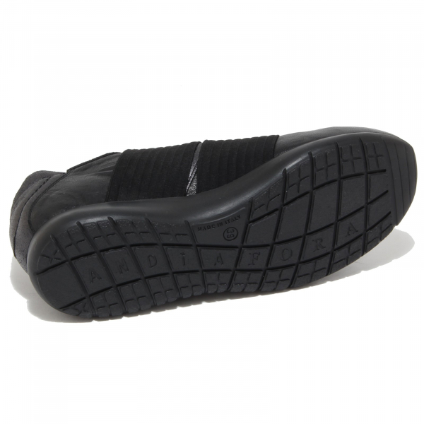 4670N sneakers uomo ANDIA FORA running pelle nero shoes man