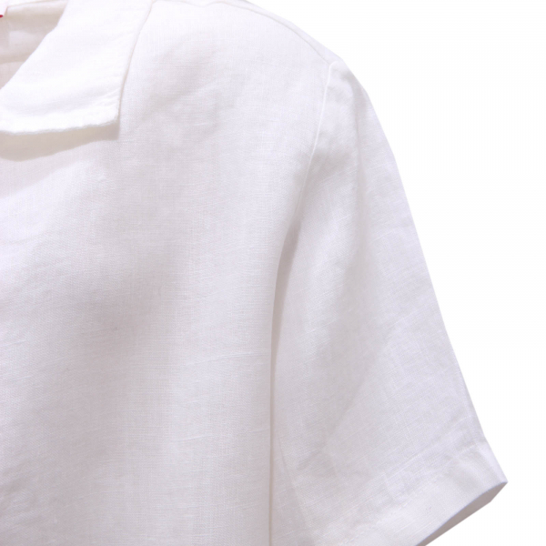 4693AO polo bimbo IL GUFO boy kid linen polo-shirt