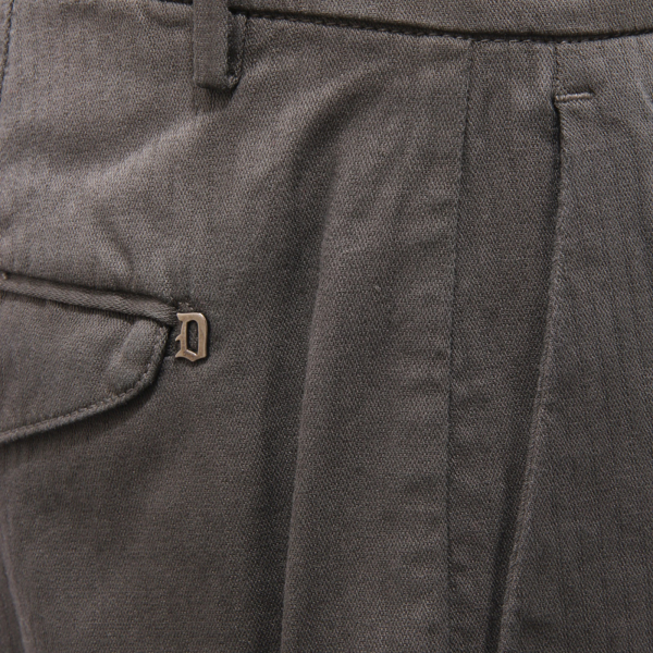 4714AU PANTALONE UOMO DONDUP JOE MAN TROUSERS GREY