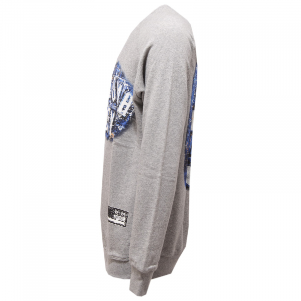 4724Q felpa grigia garzata BP felpe uomo sweatshirt men