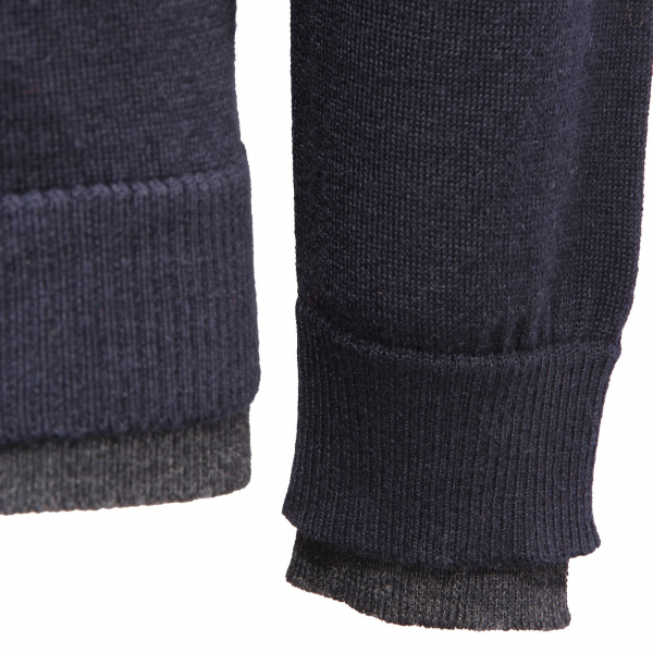 4747AF maglione uomo OFFICINA36 blue mix wool sweater man