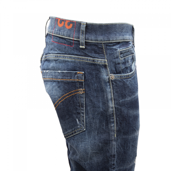 4760AU JEANS UOMO DONDUP GEORGE SKINNY FIT MAN TROUSERS