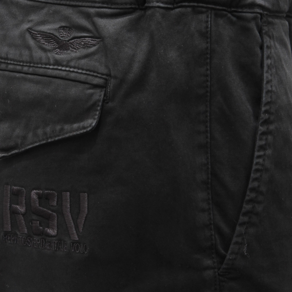 4797AE  pantalone uomo AERONAUTICA MILITARE black low crotch trousers man