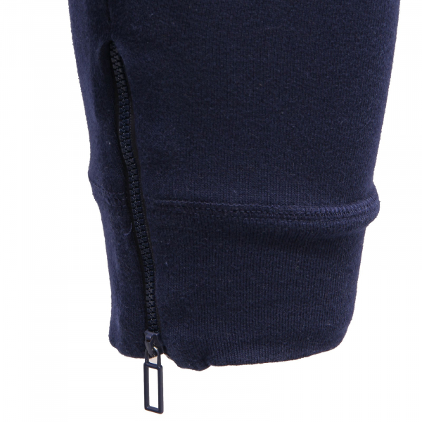 4816AE pantalone tuta uomo PAOLO PECORA cotton blue low crotch sweatpants man