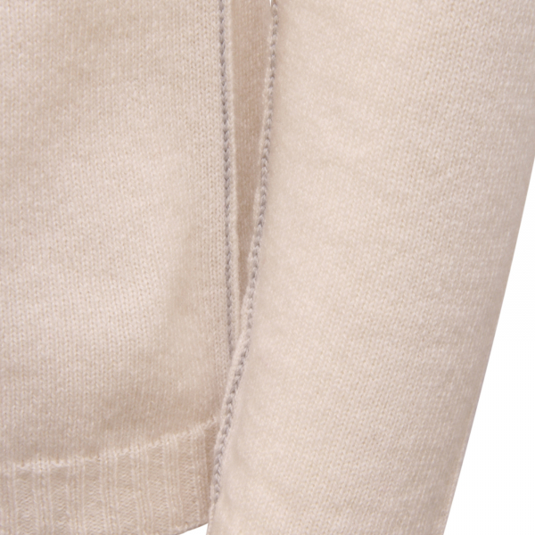 4817AZ MAGLIONE DONNA CALATURA WOMAN V-NECK CASHMERE/WOOL SWEATER