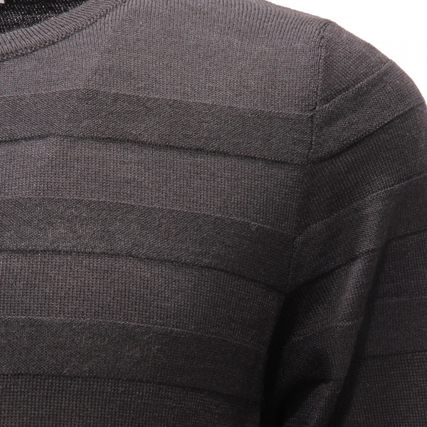 4836AF maglione uomo OFFICINA36 black textured wool mix sweater man