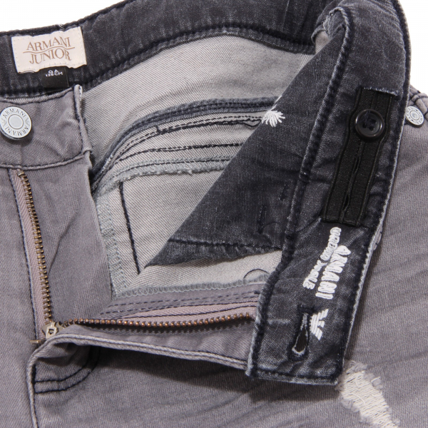 4847U jeans bimbo ARMANI JUNIOR grigio delave' trouser pant kid boy