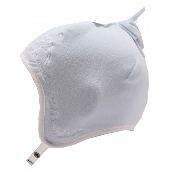 4859T  cappello bimbo TIMBERLAND pile azzurro cuffia hat baby