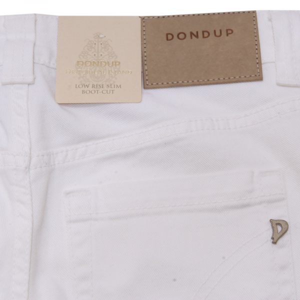 4873AD jeans donna DONDUP white denim trousers woman