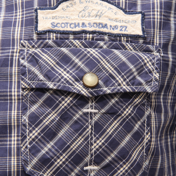 4890AV CAMICIA UOMO SCOTCH&SODA MAN SHIRT BLUE