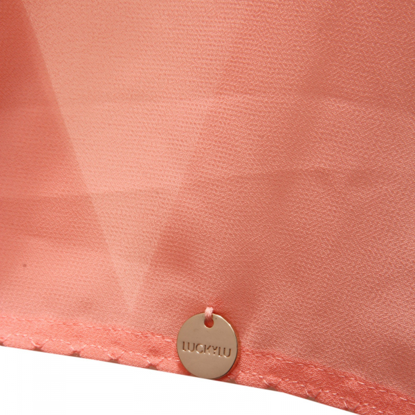 4895AD coprispalle donna LUCKYLU coral rose poncho shrug woman
