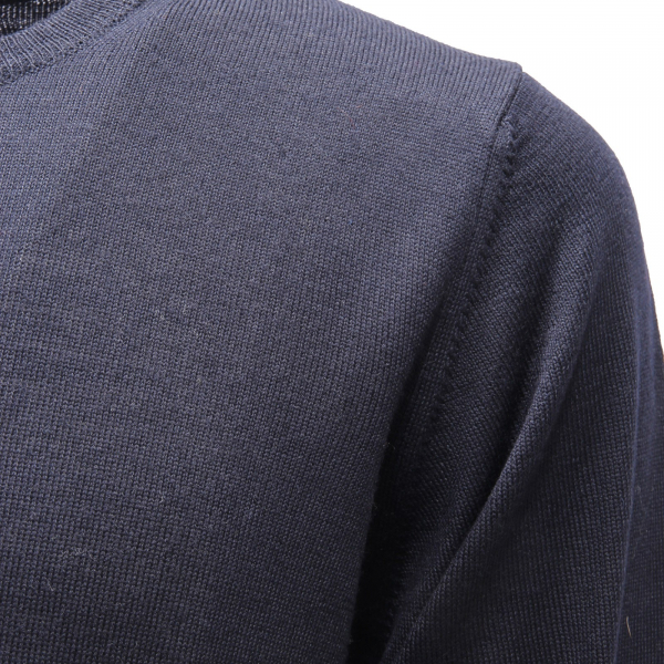 4898AF maglione uomo OFFICINA36 blue mix wool sweater man