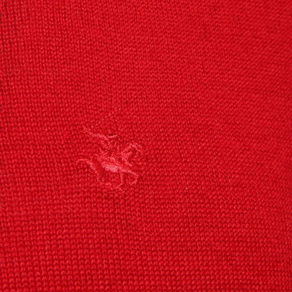 4962K maglione uomo BEVERLY HILLS POLO CLUB red mix wool sweater man