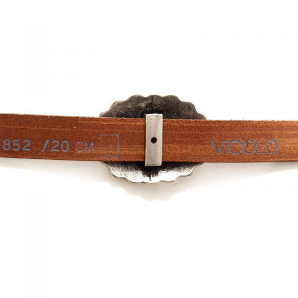 4970AG cintura donna VICOLO brown leather belt woman
