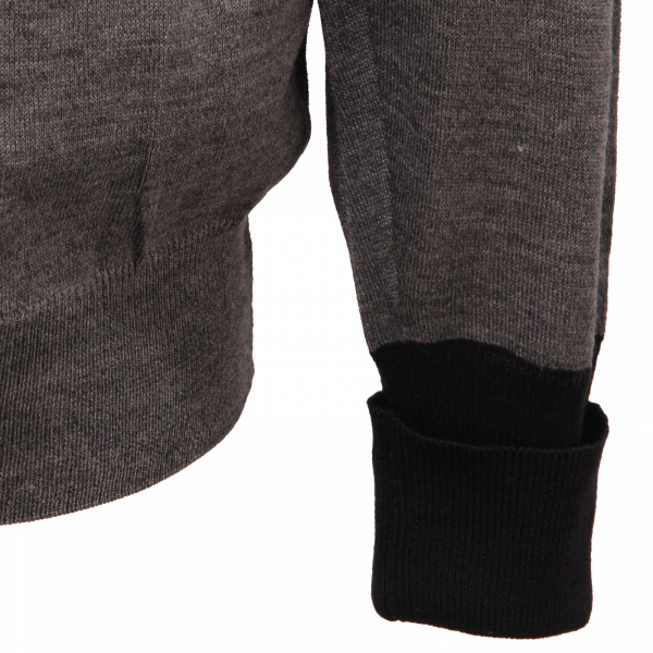 4984AF maglione uomo OFFICINA36 grey wool blend sweater man