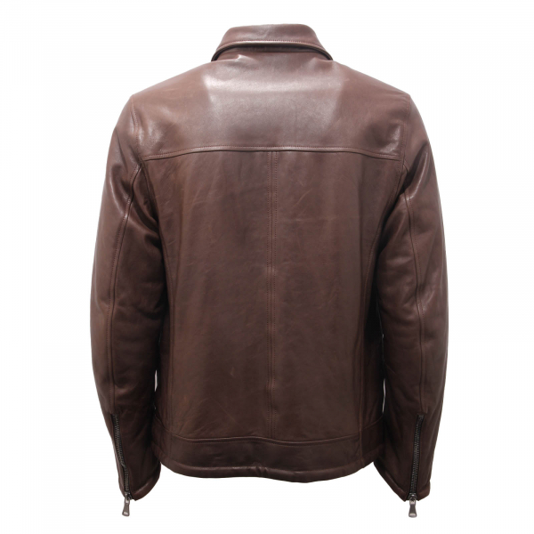 5007AO giubbotto uomo ORCIANI COVER man leather padded jacket