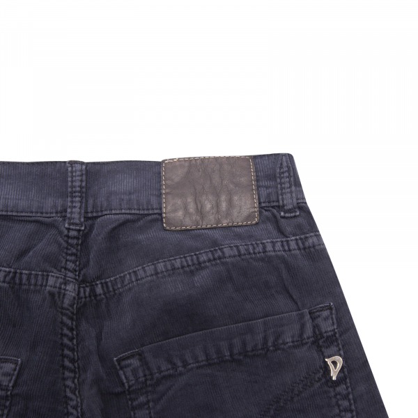 5021AQ pantalone bimba DONDUP DIONIS girl kids velvet trousers blue