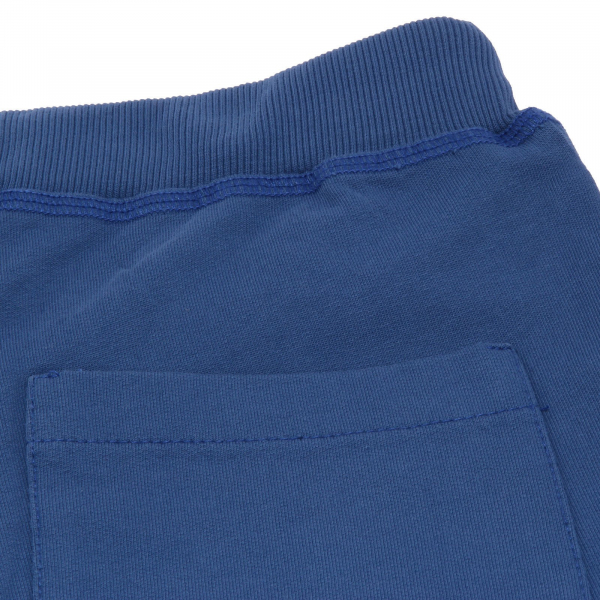 5025AB bermuda tuta bimbo BOY PAOLO PECORA blue raw cut sweatpant shorts kid