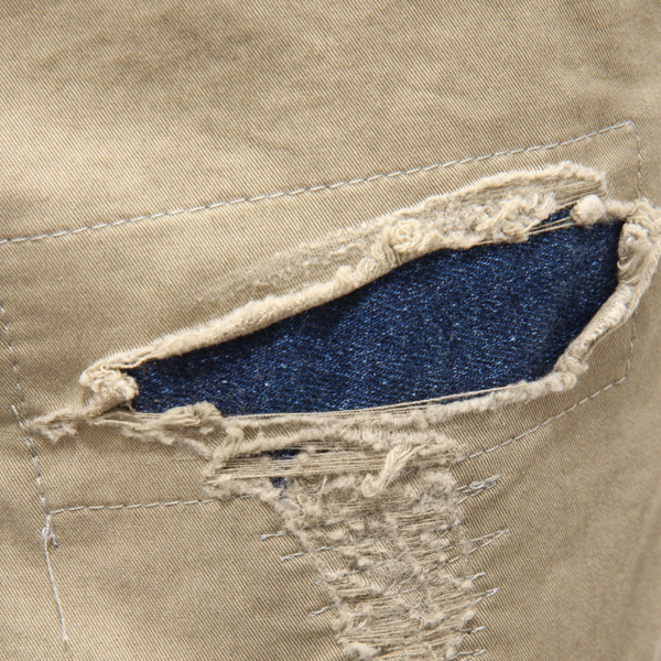 5032AT pantalone uomo WHITE SAND GREG man distressed trousers