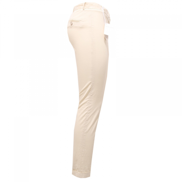 5045K pantalone donna FABIANA FILIPPI off white cotton trouser woman