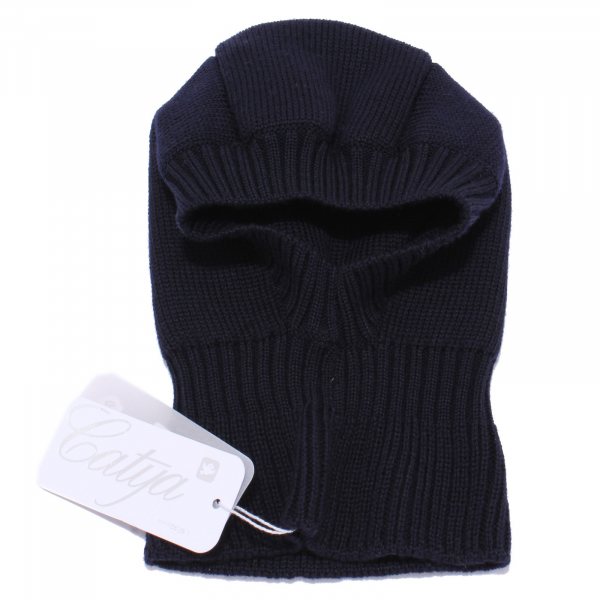 5057Y cuffia bimba girl CATYA wool blue berretto hat