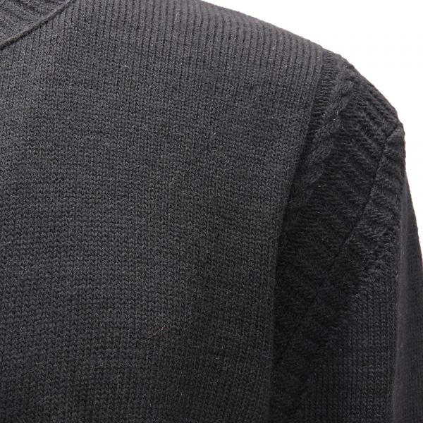 5088AF maglione uomo OFFICINA36 black wool/alpaka sweater man
