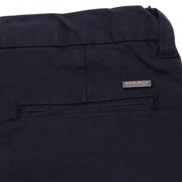 5135AB bermuda bimbo BOY WOOLRICH STRETCH blue garment dyed shorts kid