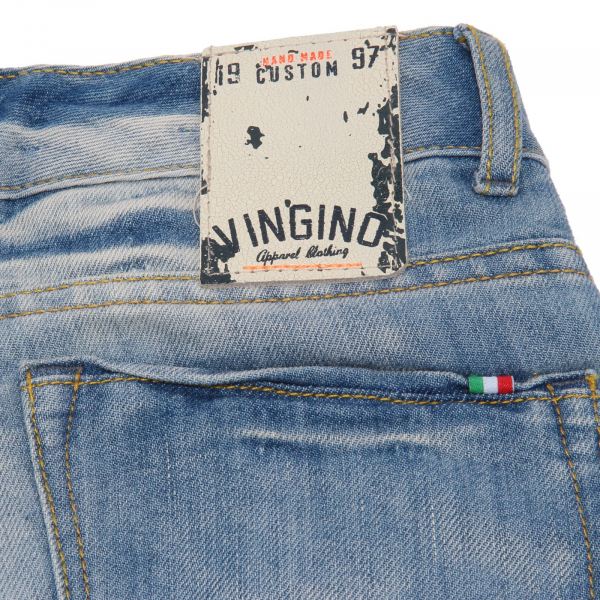 5145AB bermuda bimbo BOY VINGINO blue denim delave shorts kid