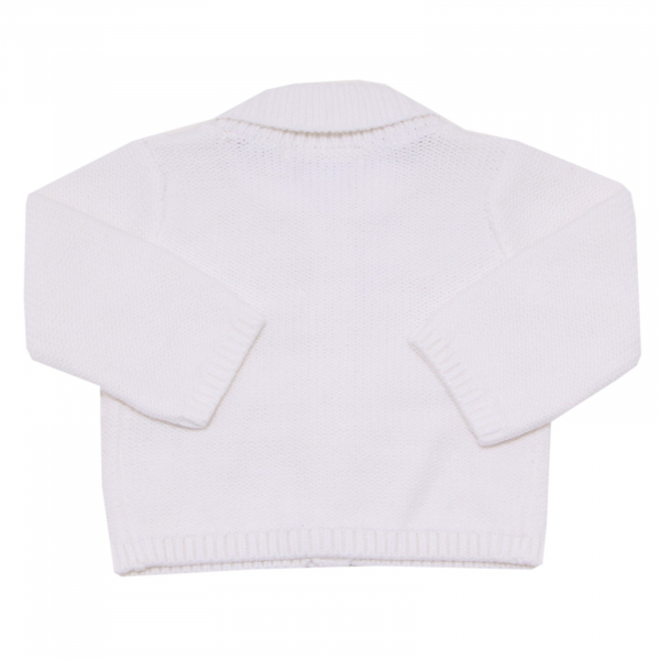 5154O cardigan bimbo bianco BURBERRY BABY sweaters jumpers kids