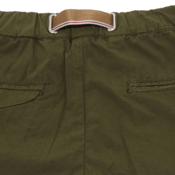5167AB bermuda bimbo BOY WHITE SAND GREEN garment dyed shorts kid
