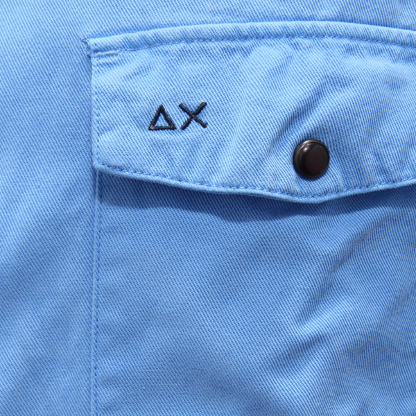 5175AZ CAMICIA UOMO SUN68 GARMENT DYE MAN SHIRT