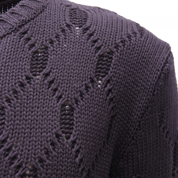 5184AF maglione uomo OFFICINA36 blue textured wool/cotton sweater man