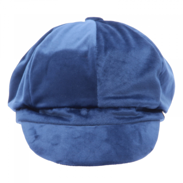 5186AG cappello donna HAT YOU blue velvet effect hat woman