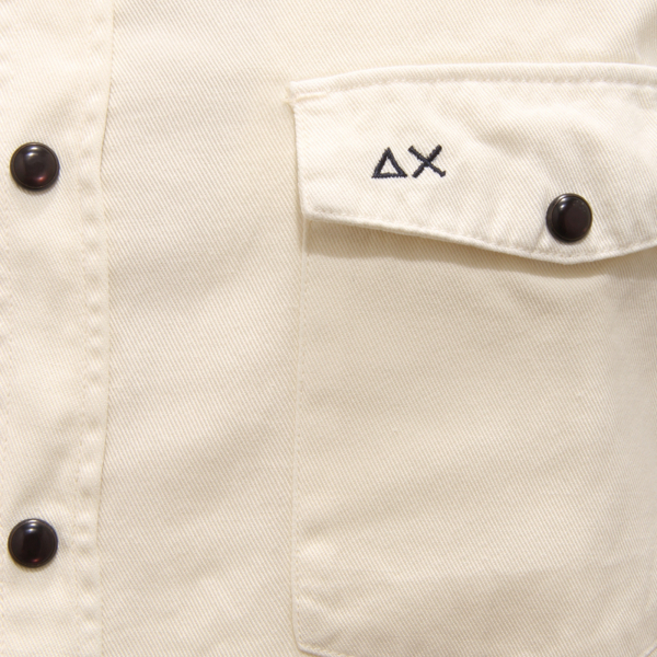 5198AZ CAMICIA UOMO SUN68 MAN GARMENT DYED SHIRT