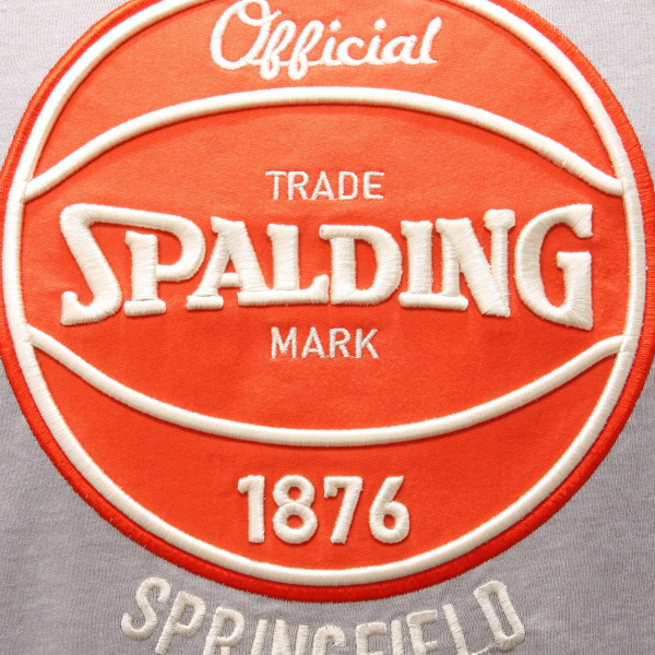 5210AD felpa uomo SPALDING grey hooded sweater man