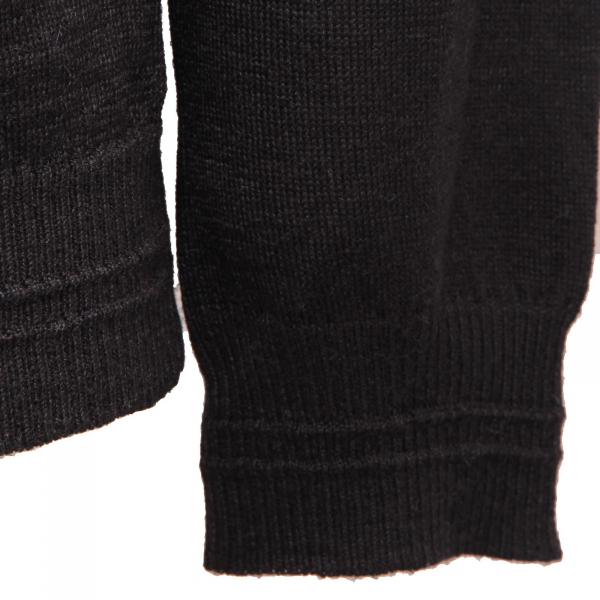 5222AF cardigan uomo OFFICINA36 black wool blend sweater man